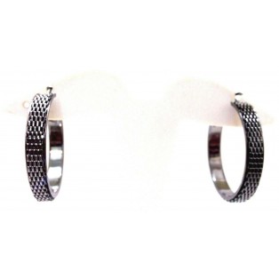 THE SHINY CIRCLE Hoop Earrings Jewelry Women Dangle Omega Back Classy Fashion 1
